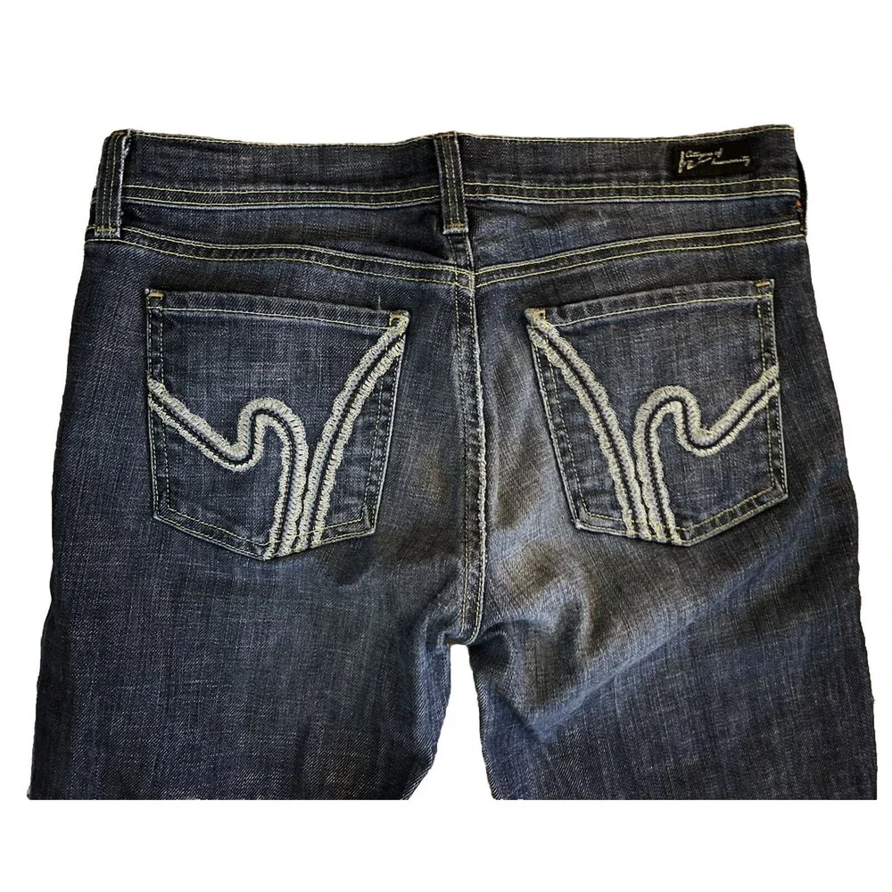 Citizens of Humanity Bootcut Jeans Womens Sz. 28 Blue Dark Low Rise 31 in. Waist - Picture 4 of 9